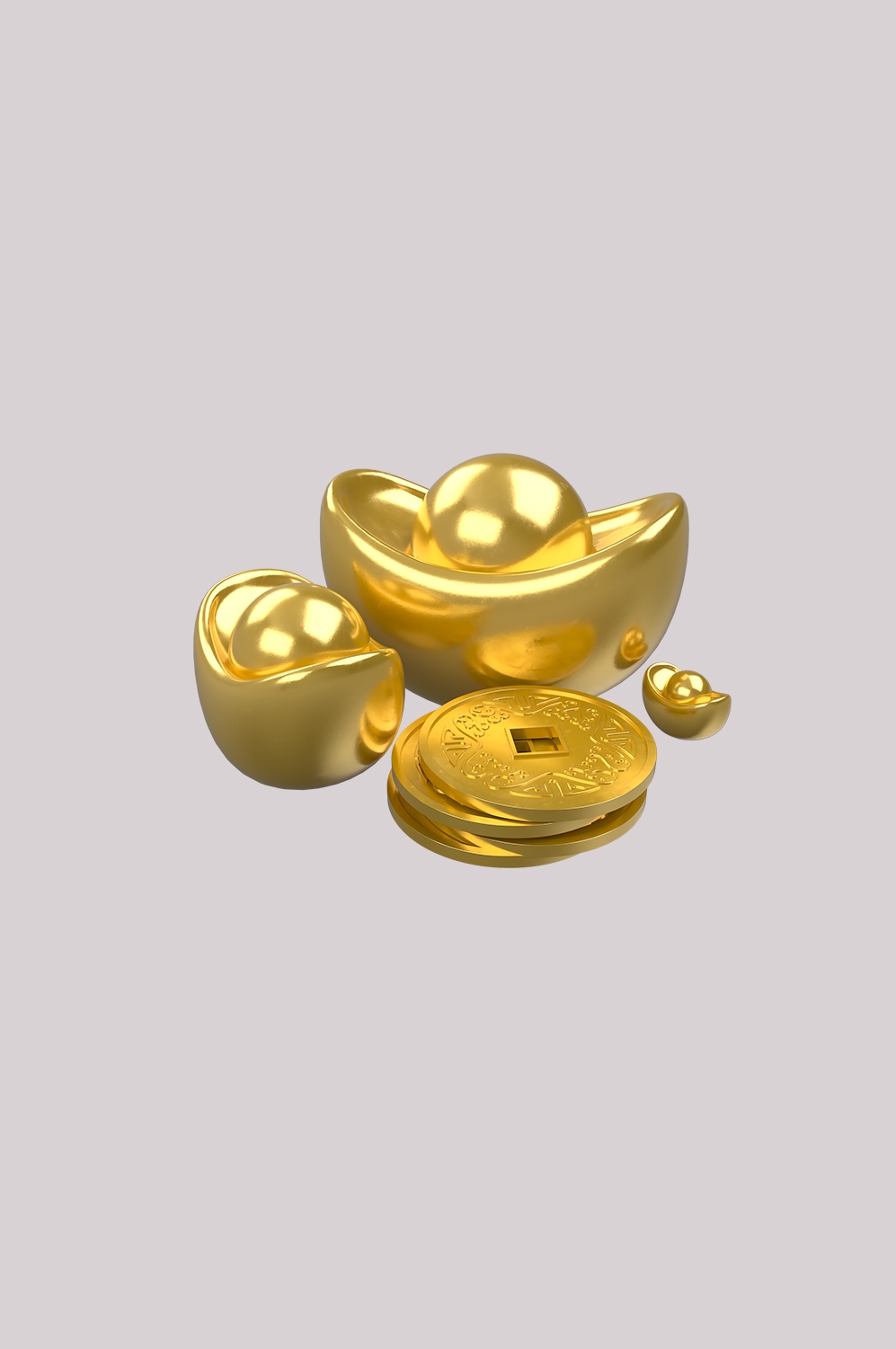 金元宝免抠素材插画元素110