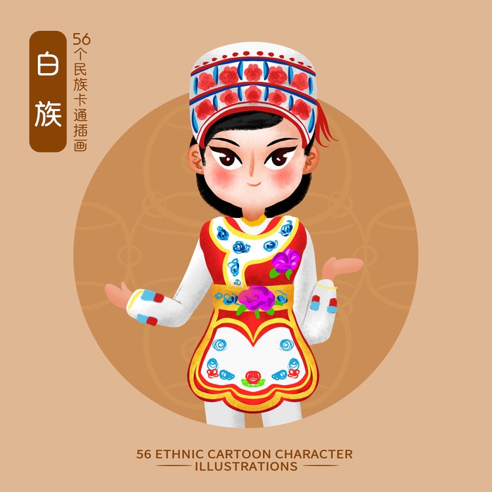 卡通少数民族人物12