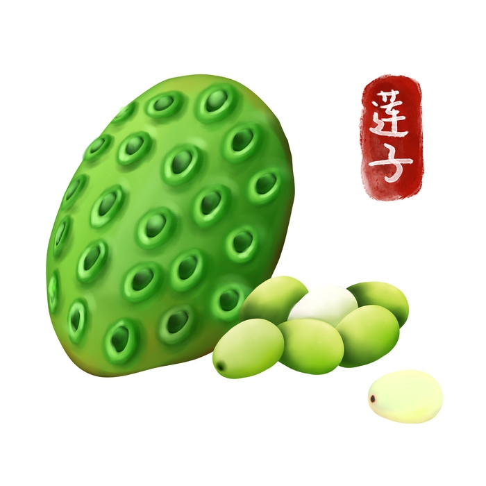 手绘百草植物免抠元素素材84