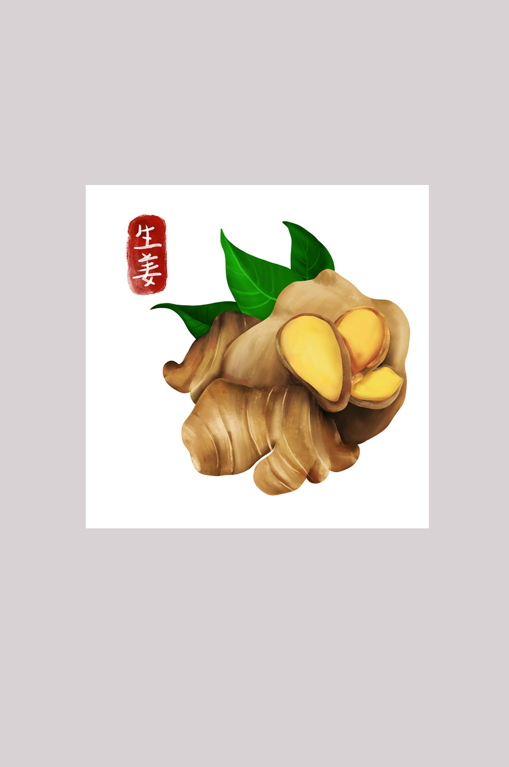 手绘百草植物免抠元素素材51