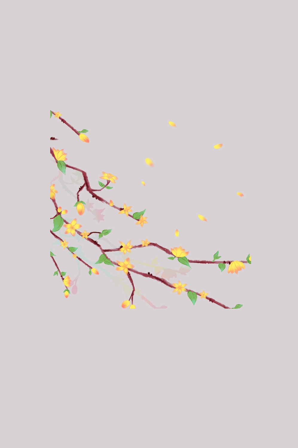 迎春花免抠元素38