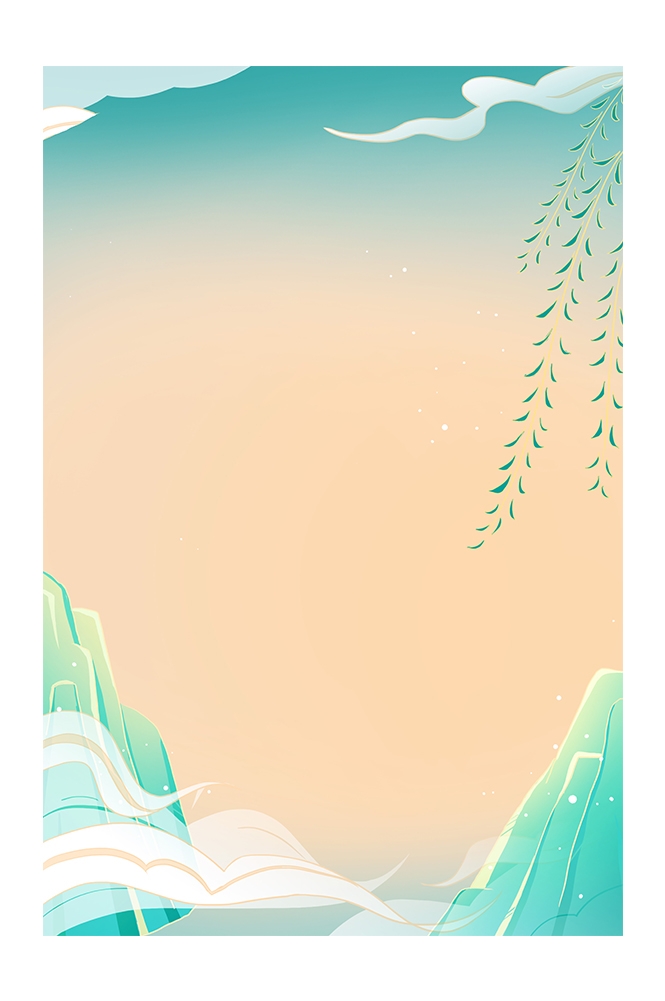 国潮风插画背景素材29