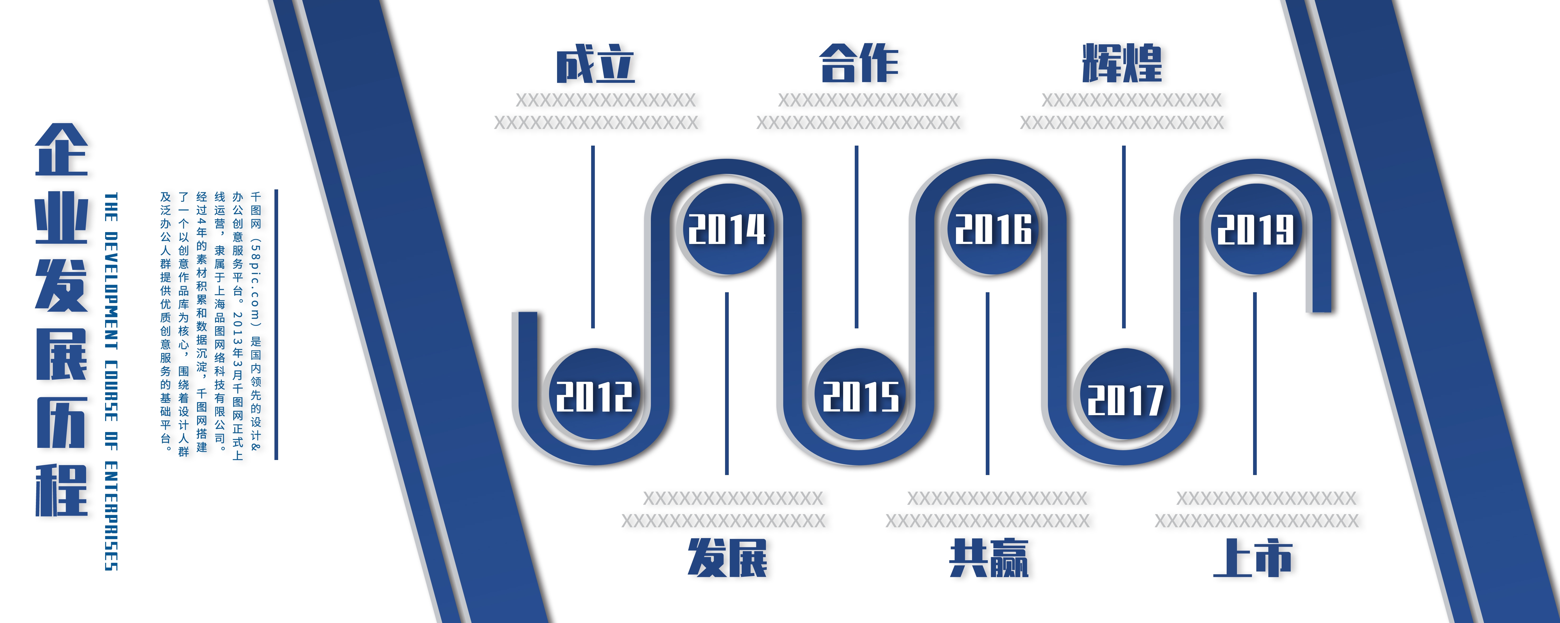 企业文化墙公司历程宣传栏展板设计素材14