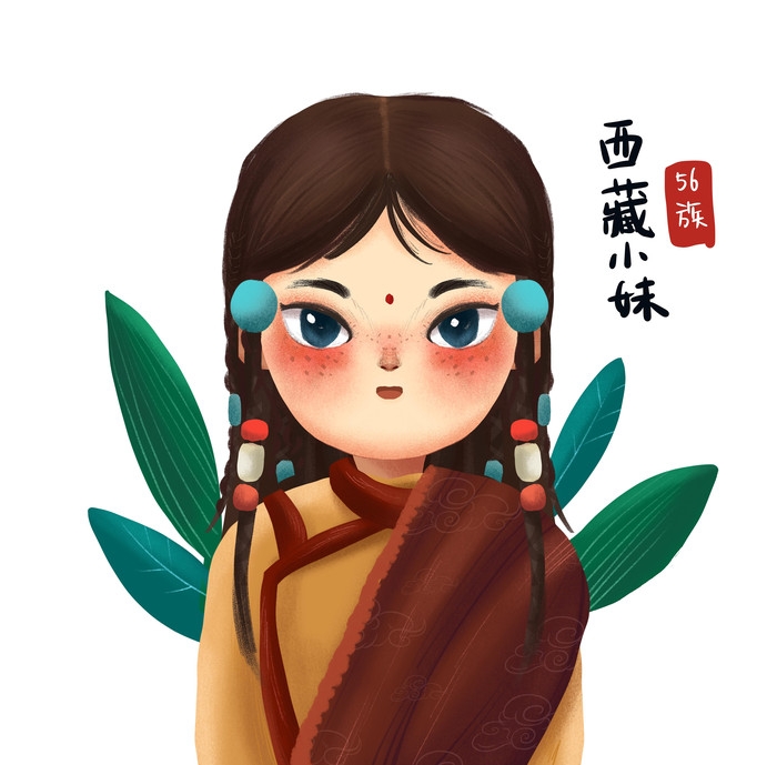 卡通少数民族人物57