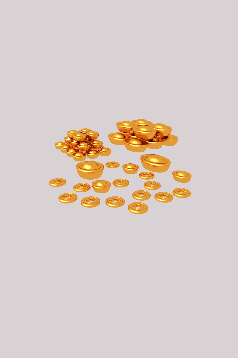 金元宝免抠素材插画元素30