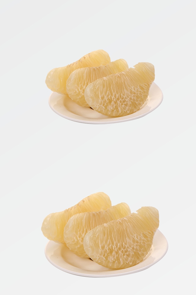 剥皮切开柚子免抠素材47