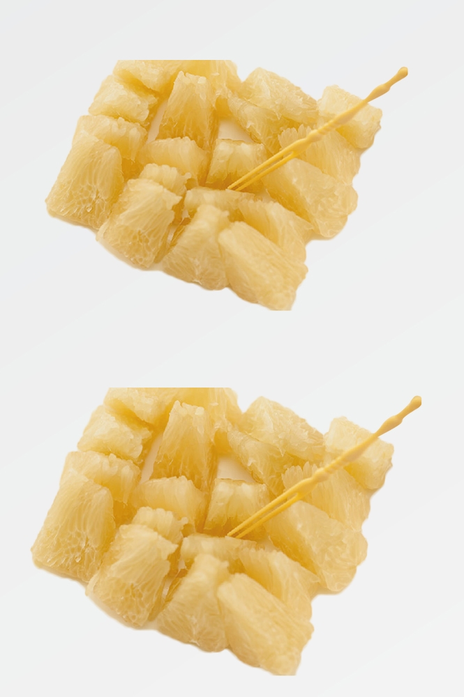 剥皮切开柚子免抠素材11