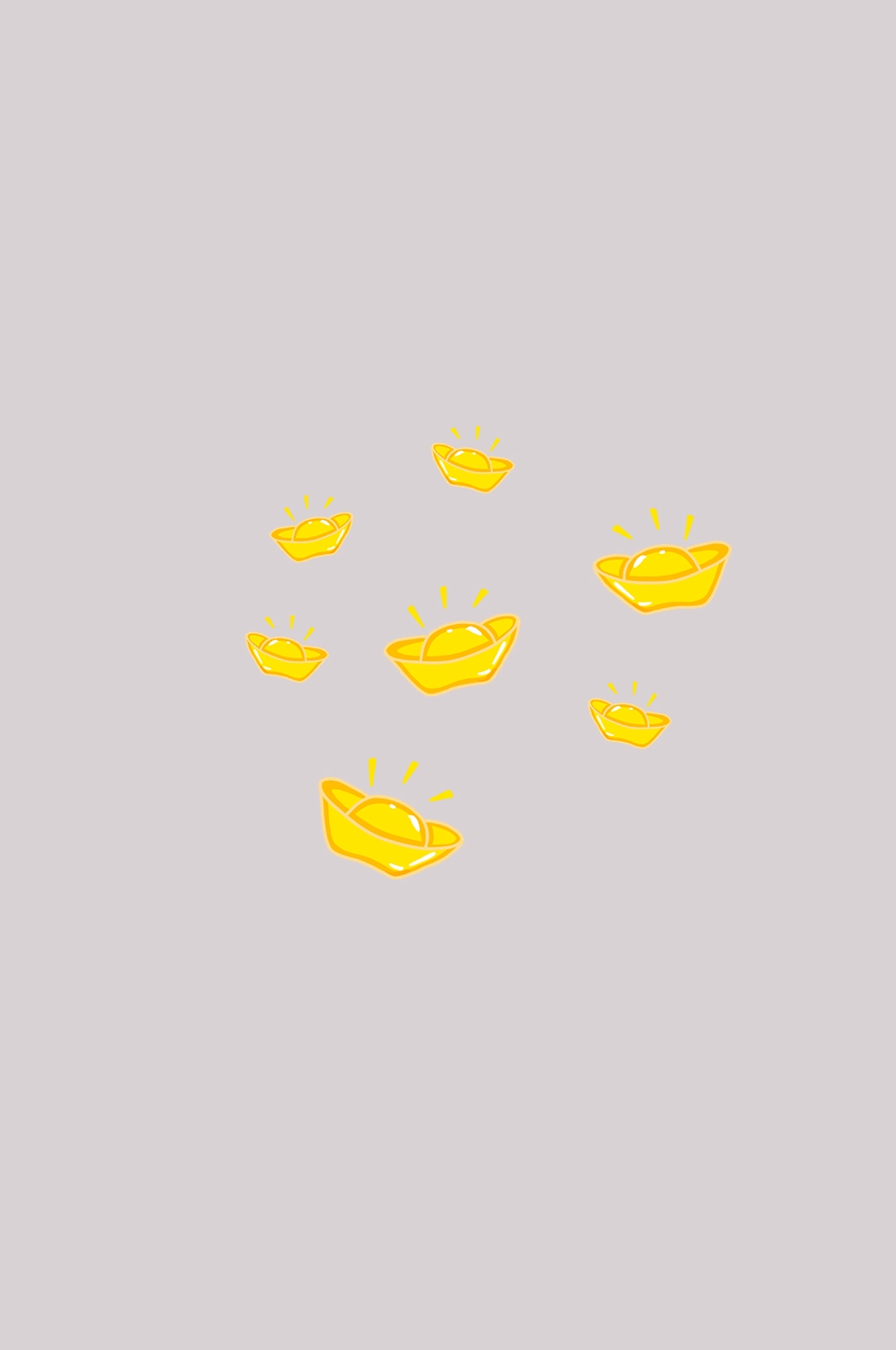 金元宝免抠素材插画元素142
