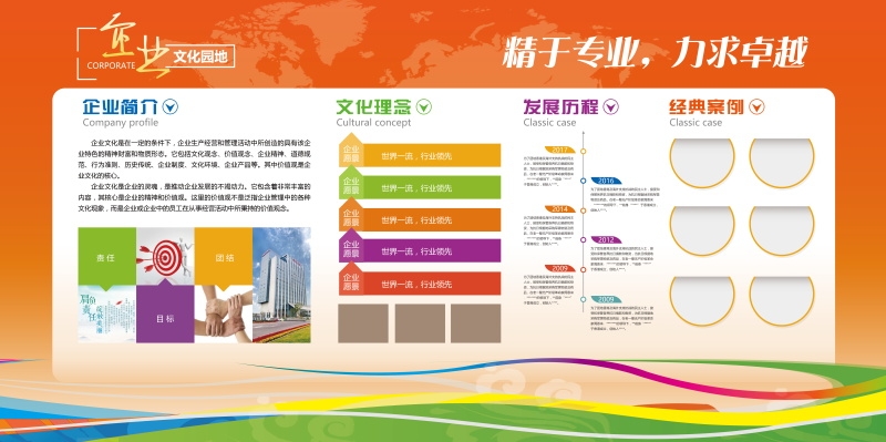 企业文化墙公司历程宣传栏展板设计素材119