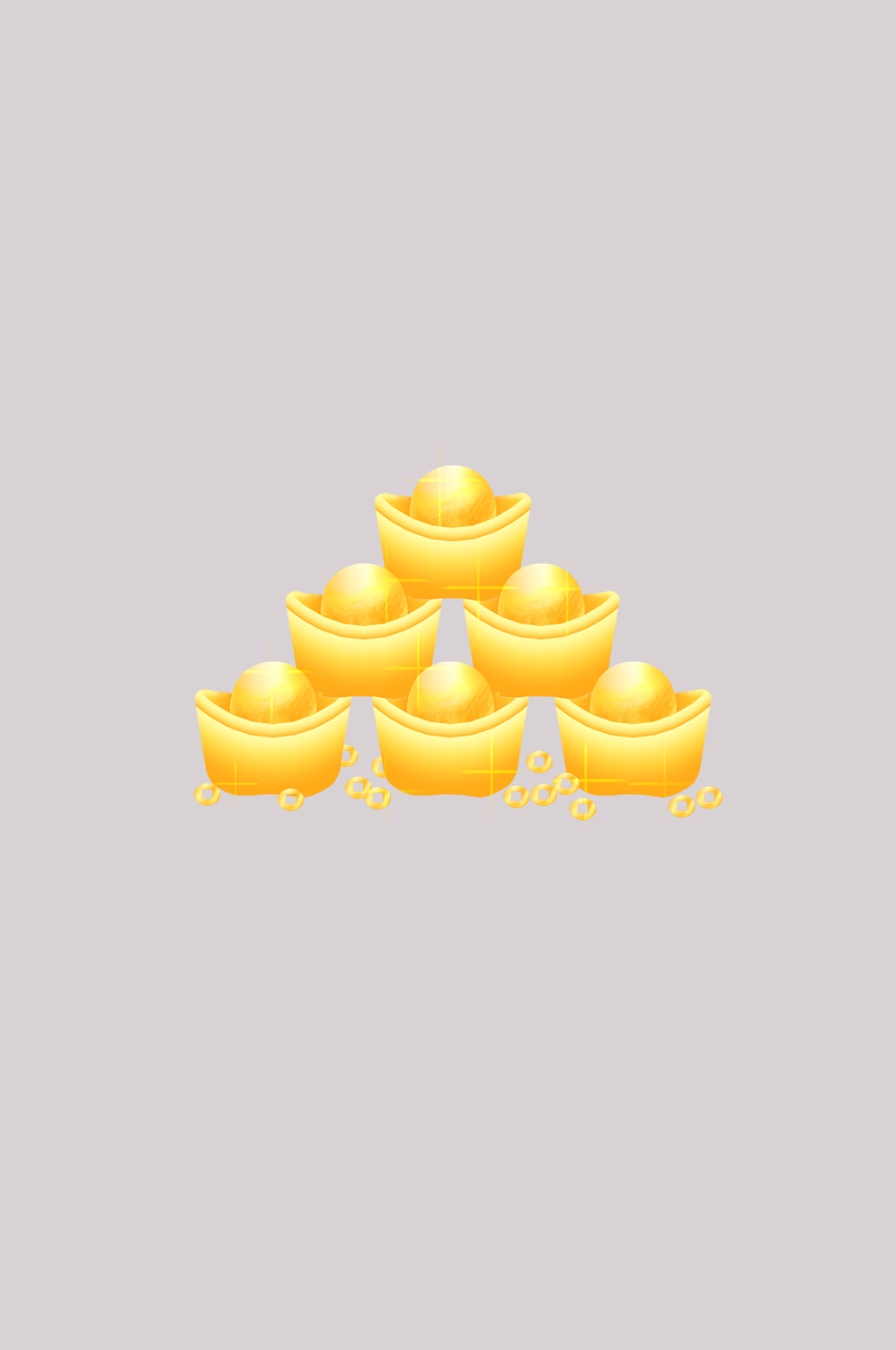 金元宝免抠素材插画元素4
