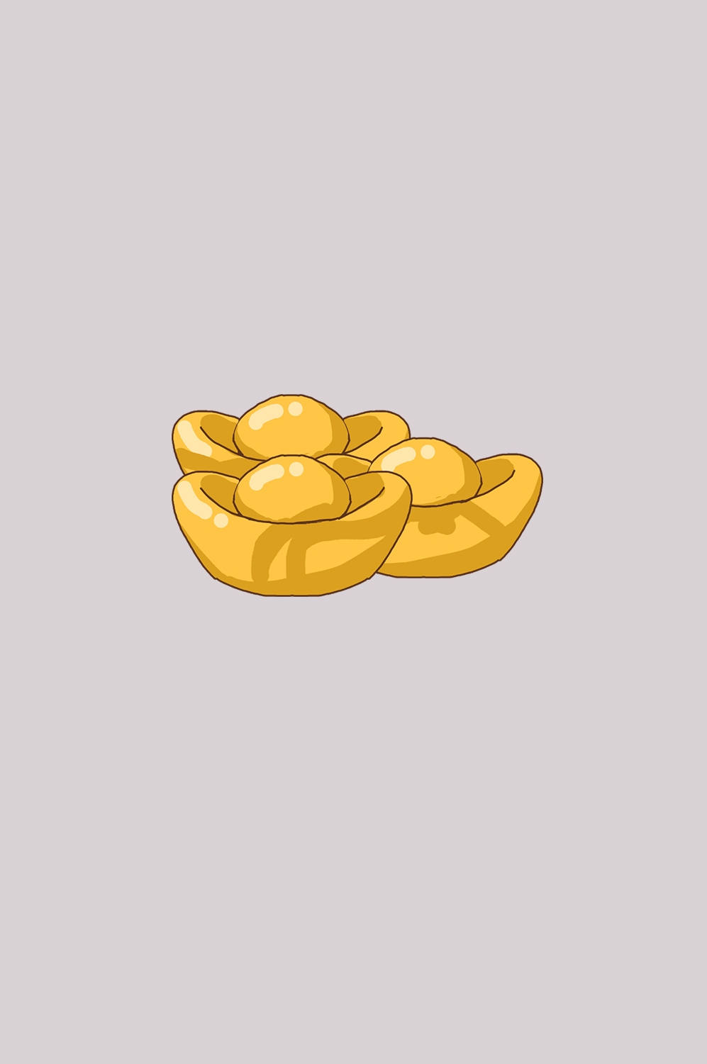 金元宝免抠素材插画元素20