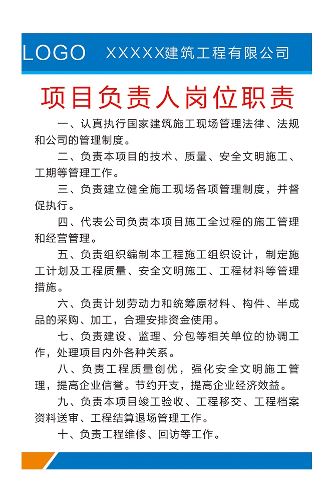 工地安全工地职责知识漫画素材CDR9