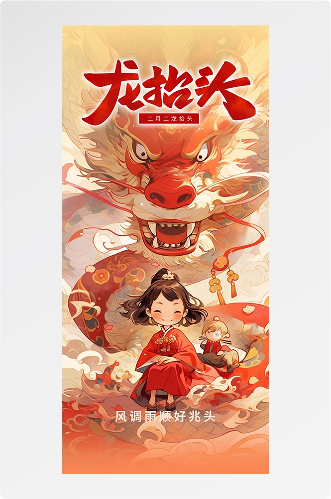 2024龙年大吉龙年行龙运龙年快乐红色龙年龙腾虎跃生意兴龙39