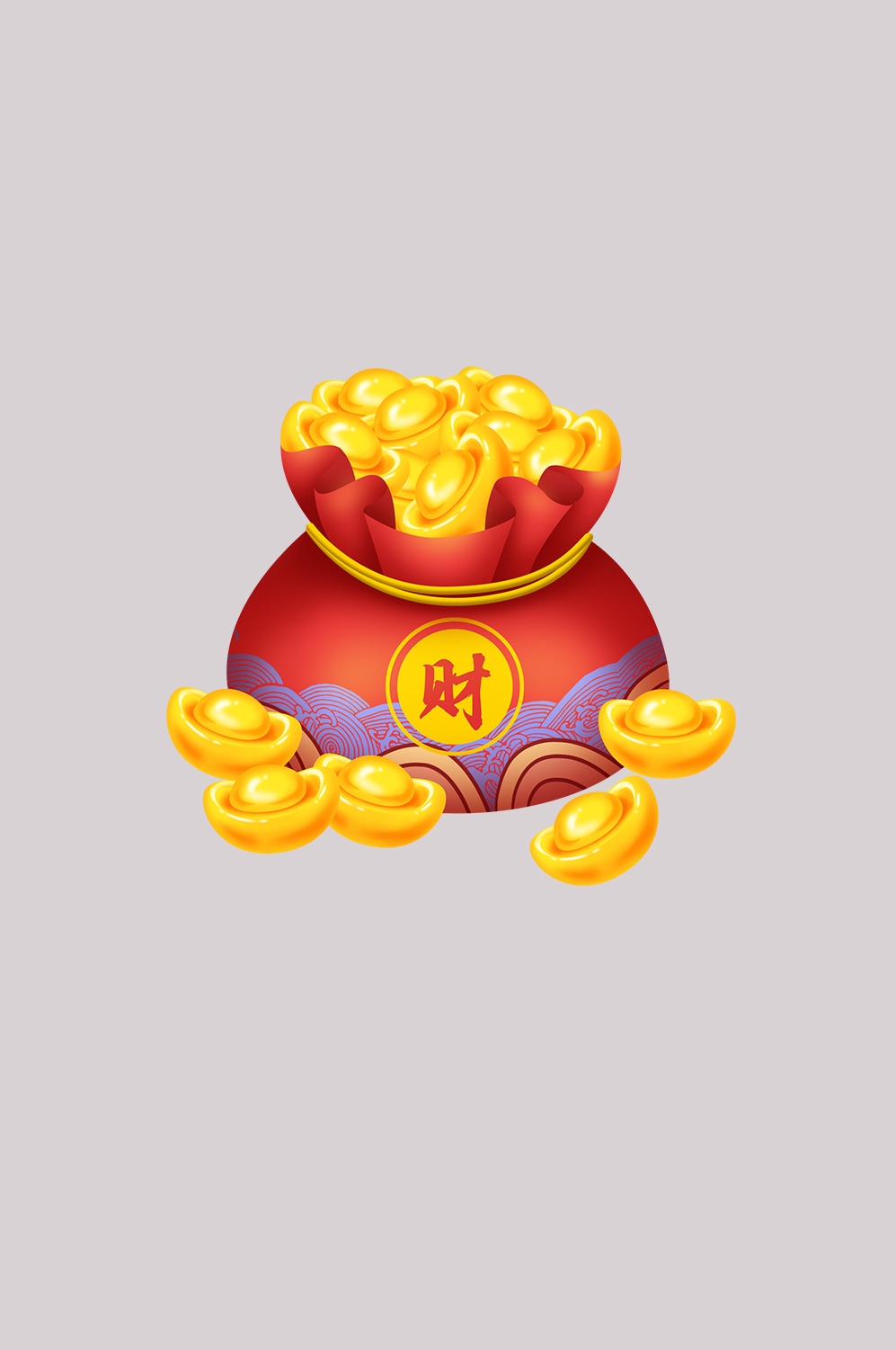 金元宝免抠素材插画元素47
