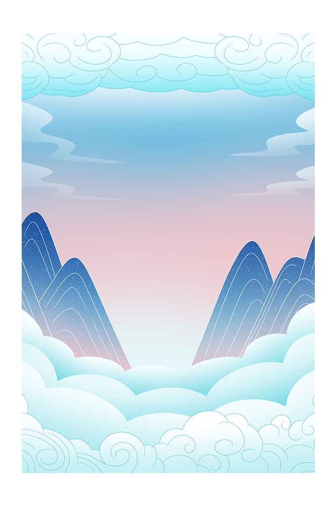 国潮风插画背景素材34