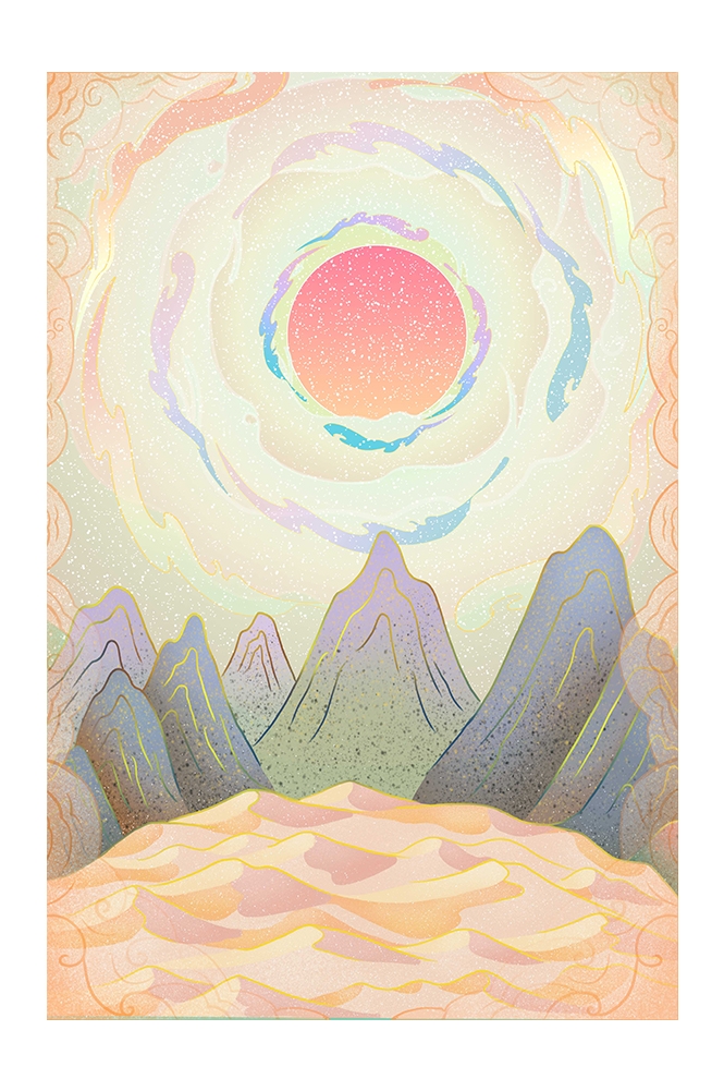 国潮风插画背景素材8
