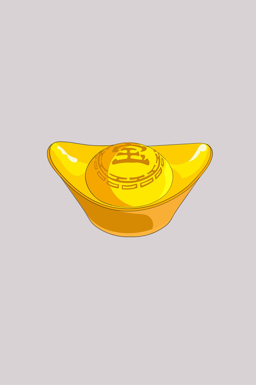 金元宝免抠素材插画元素32