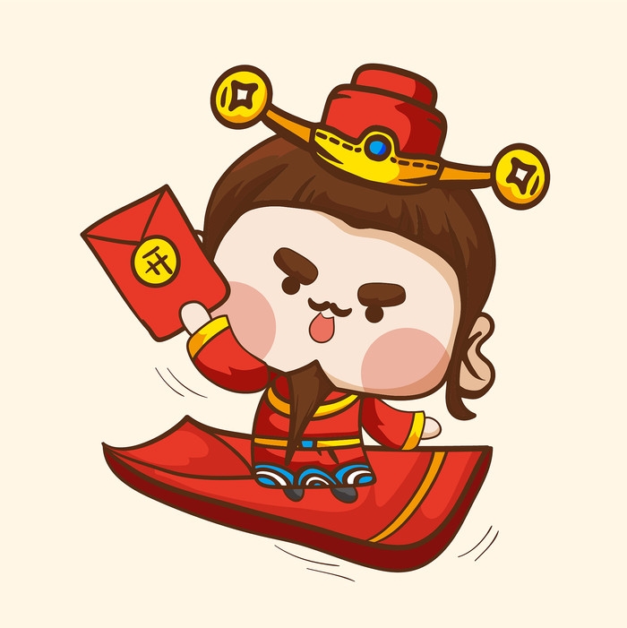 财神卡通元素素材15