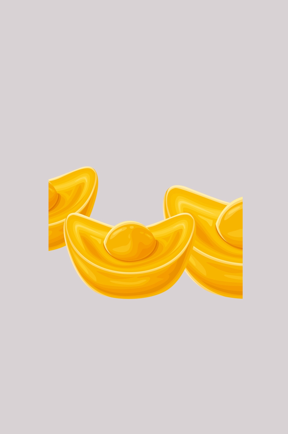 金元宝免抠素材插画元素74