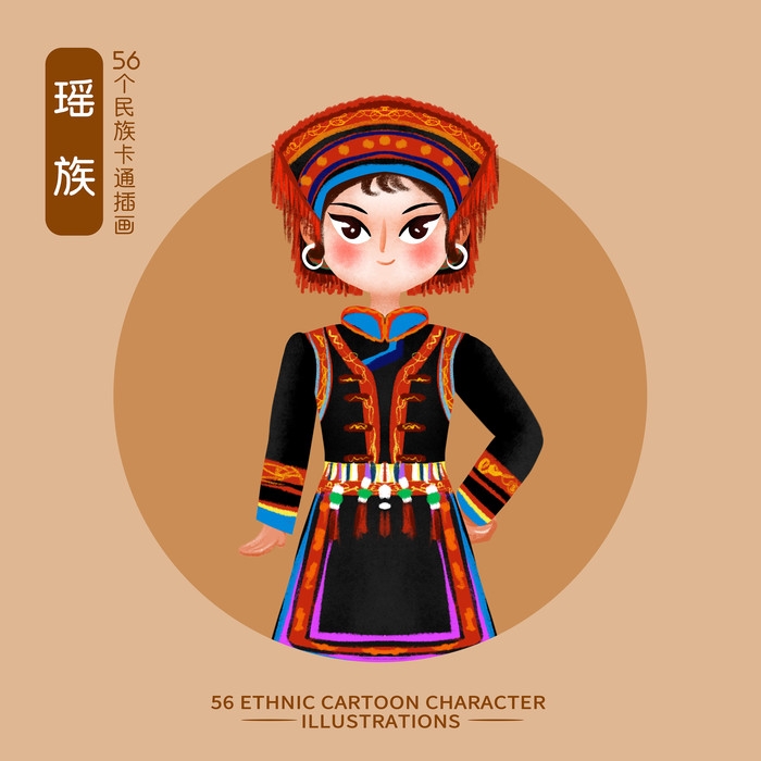 卡通少数民族人物25