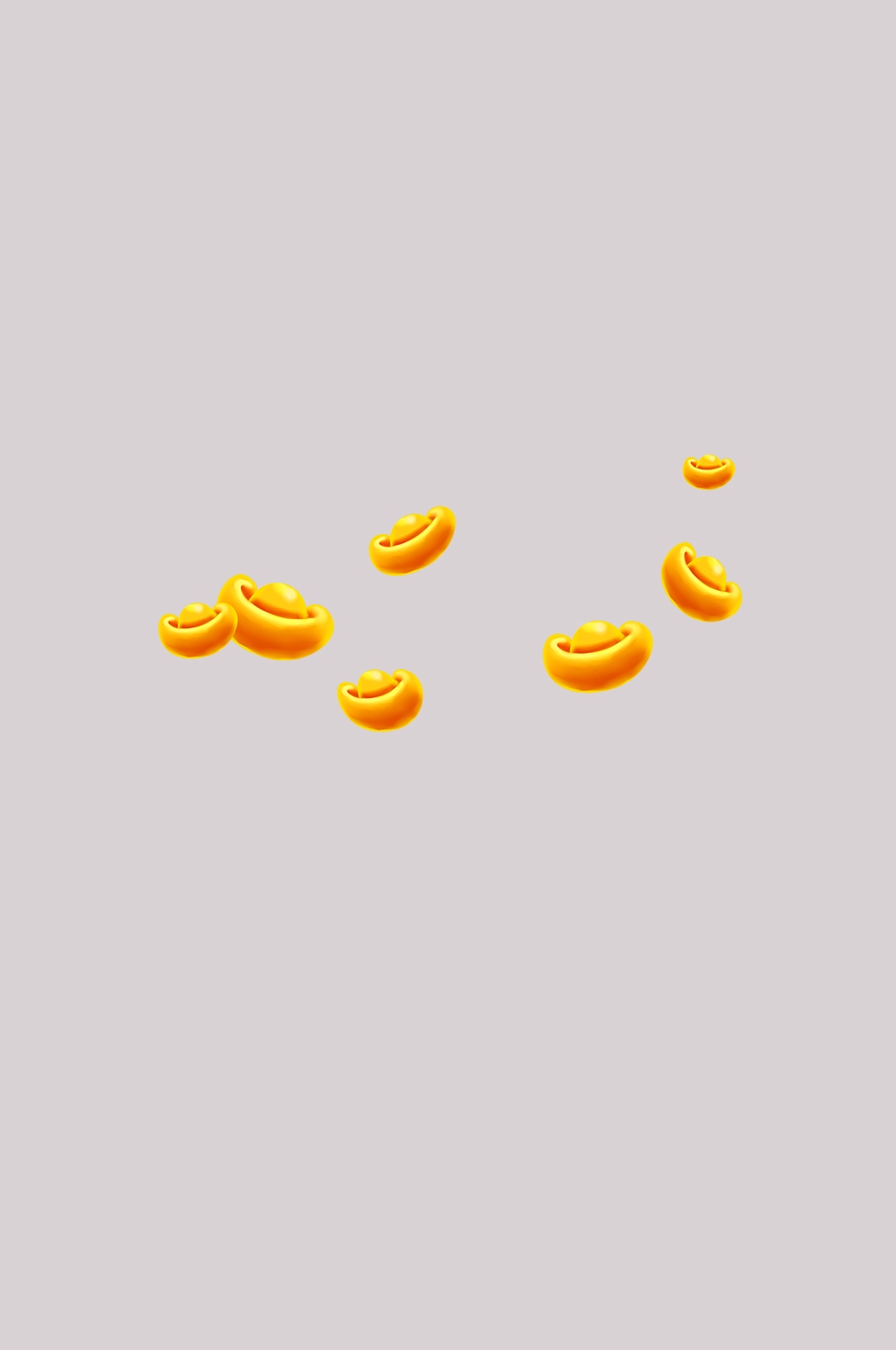 金元宝免抠素材插画元素82