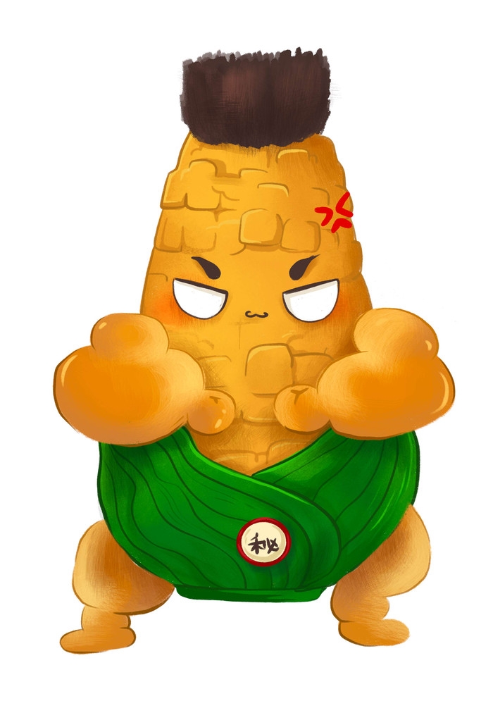玉米卡通造型元素1