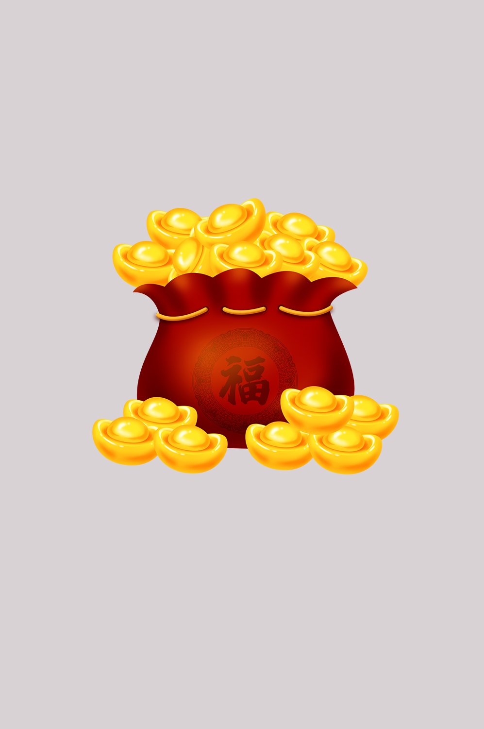 金元宝免抠素材插画元素46
