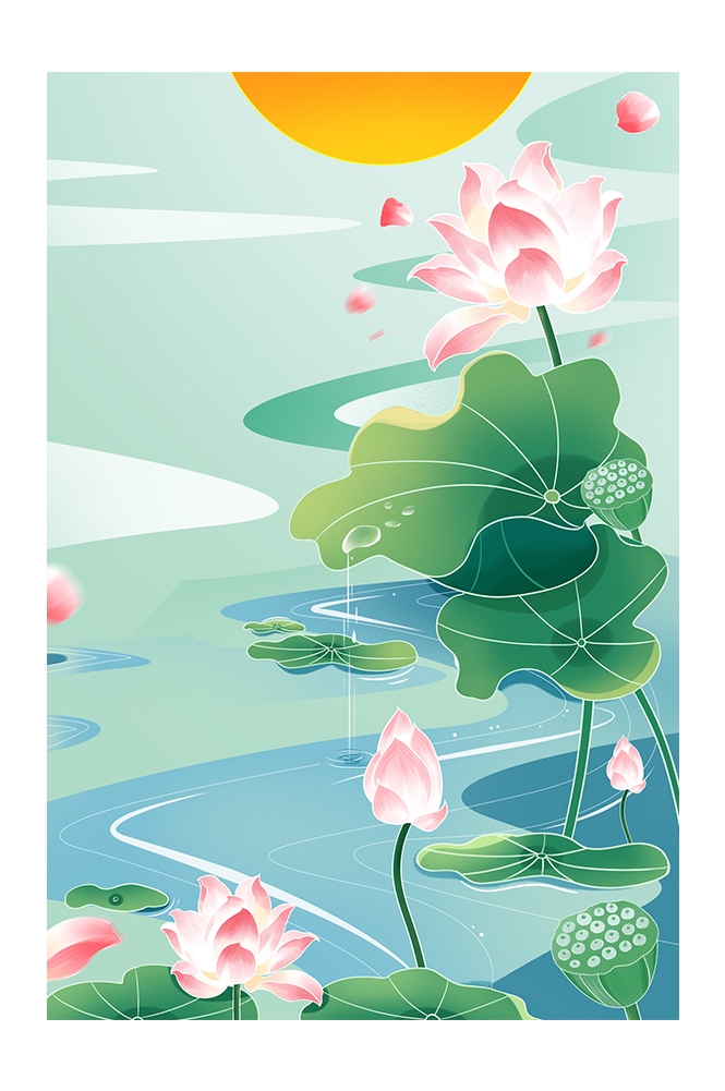 国潮风插画背景素材99