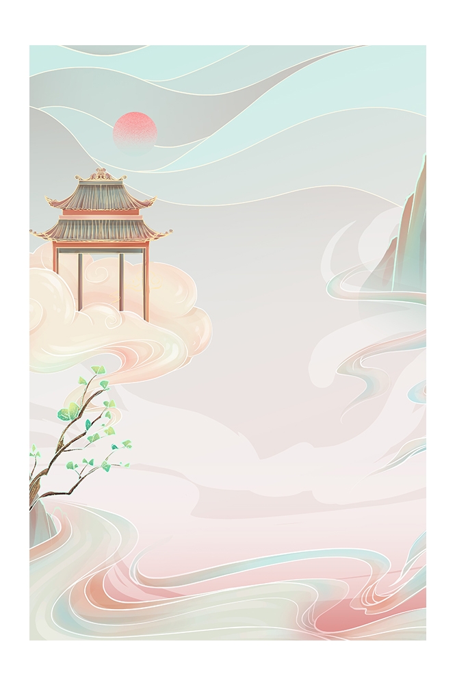 国潮风插画背景素材85