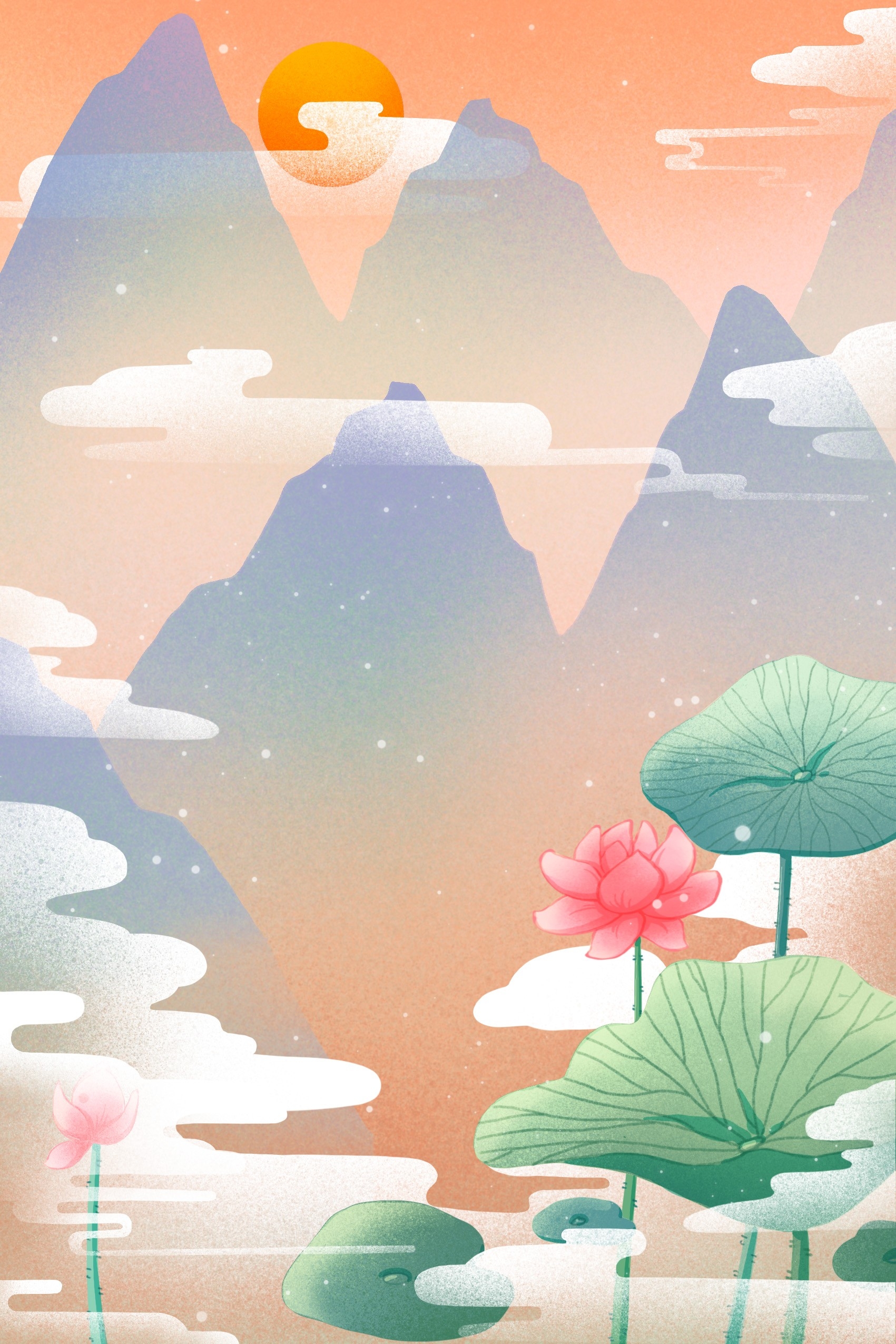国潮风插画背景素材110