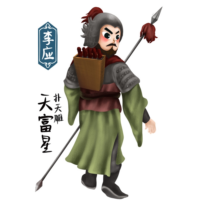 卡通手绘梁山好汉造型元素8