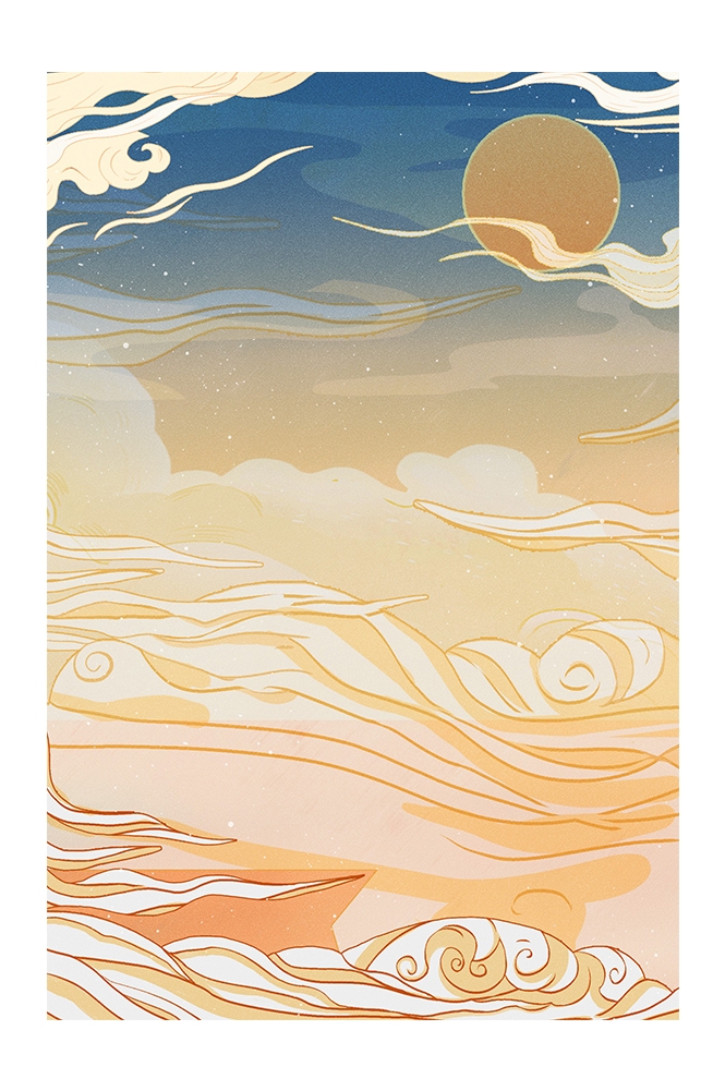 国潮风插画背景素材89