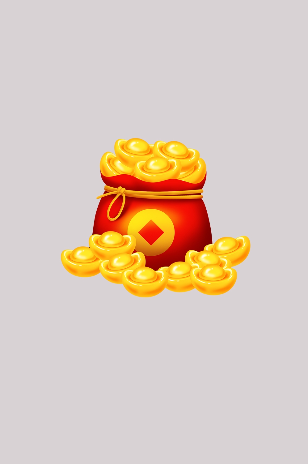 金元宝免抠素材插画元素42