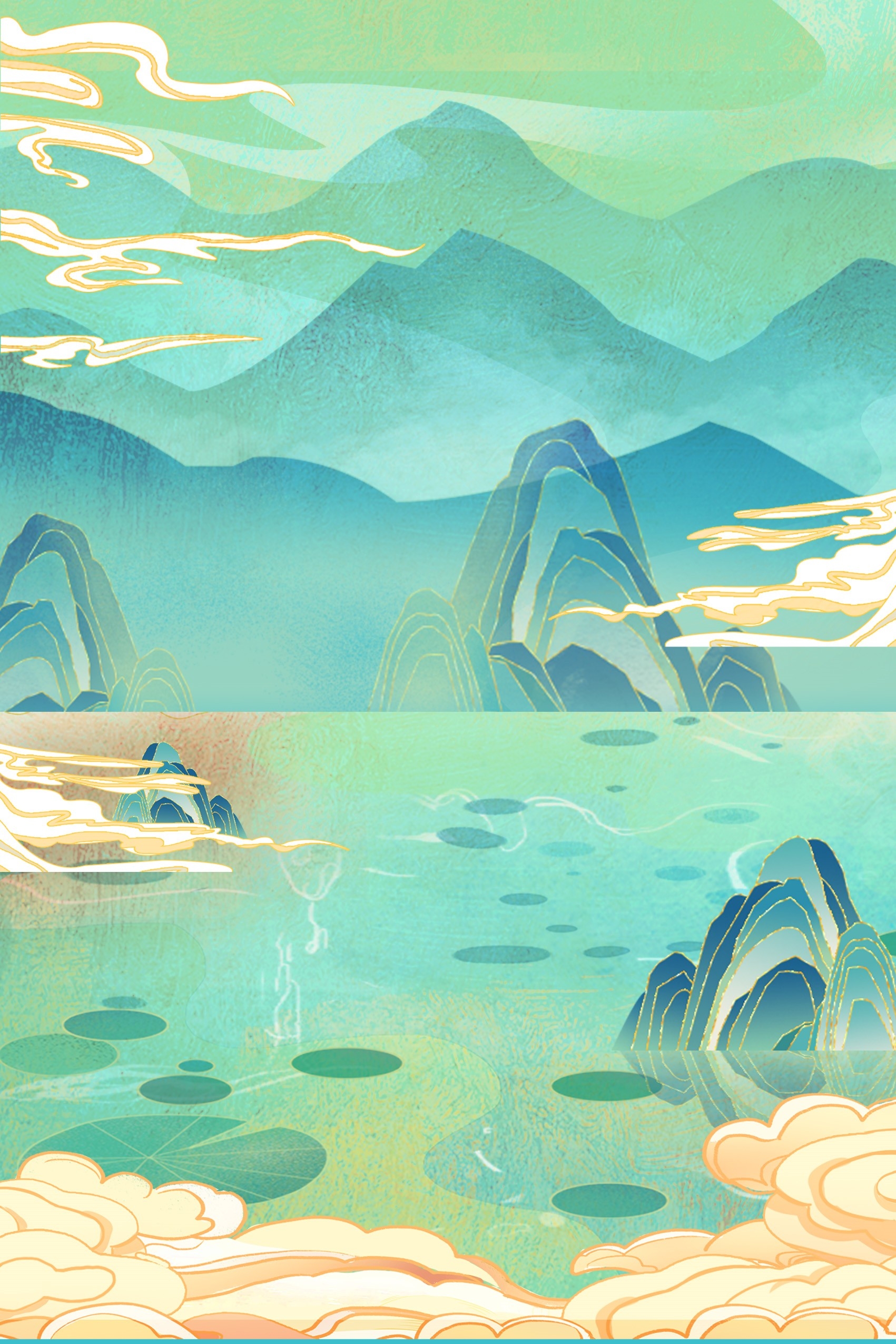 国潮风插画背景素材57