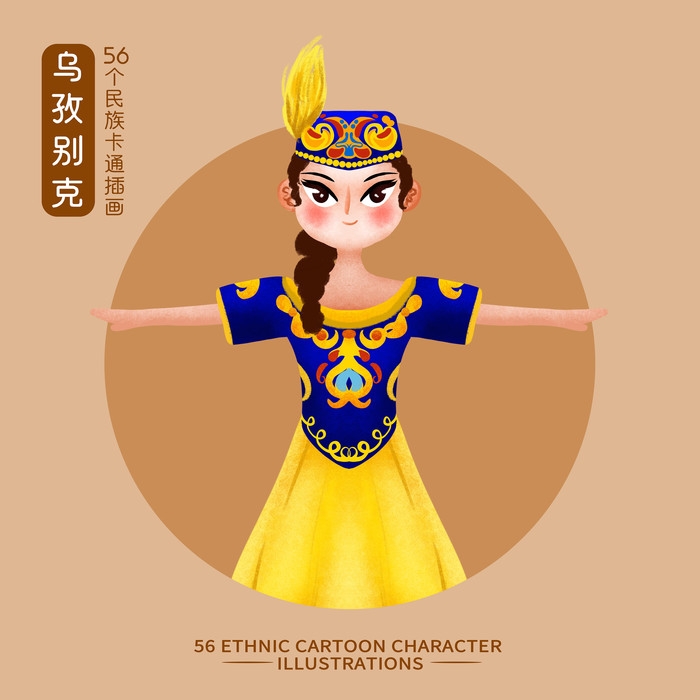 卡通少数民族人物21
