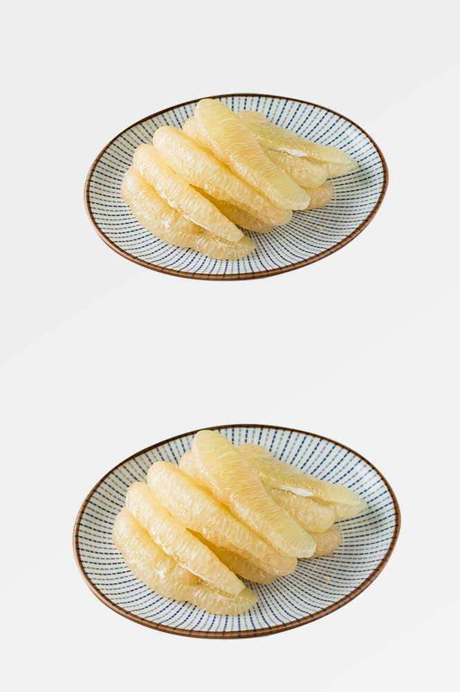 剥皮切开柚子免抠素材24