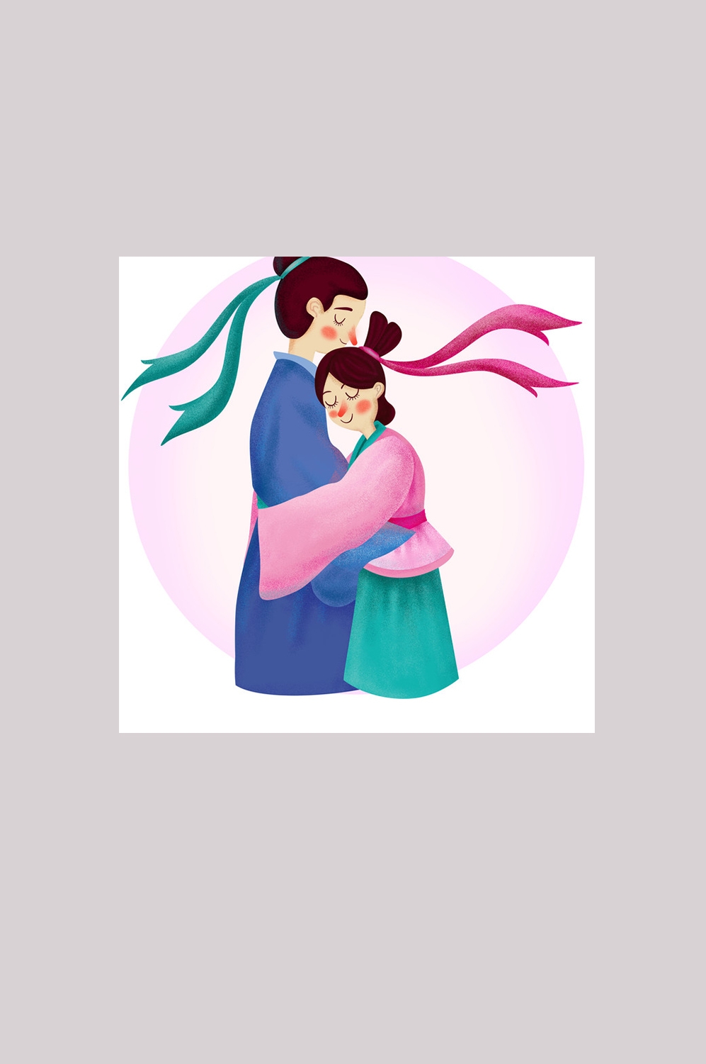 卡通七夕节插画免抠元素7