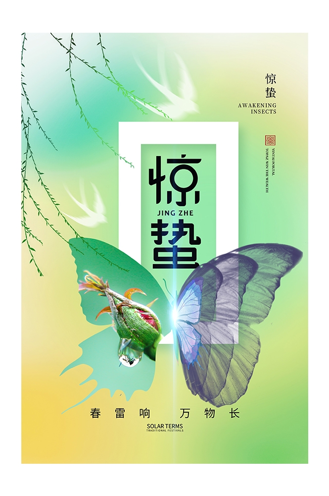 二十四节气惊蛰海报24