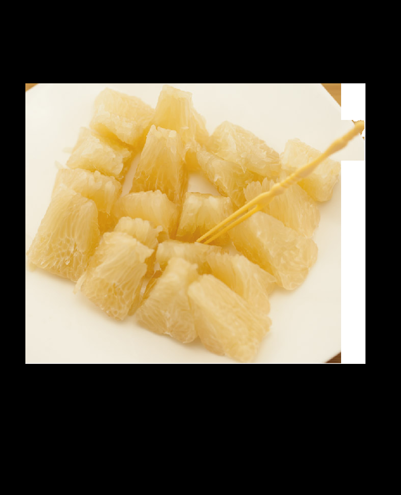 剥皮切开柚子免抠素材11