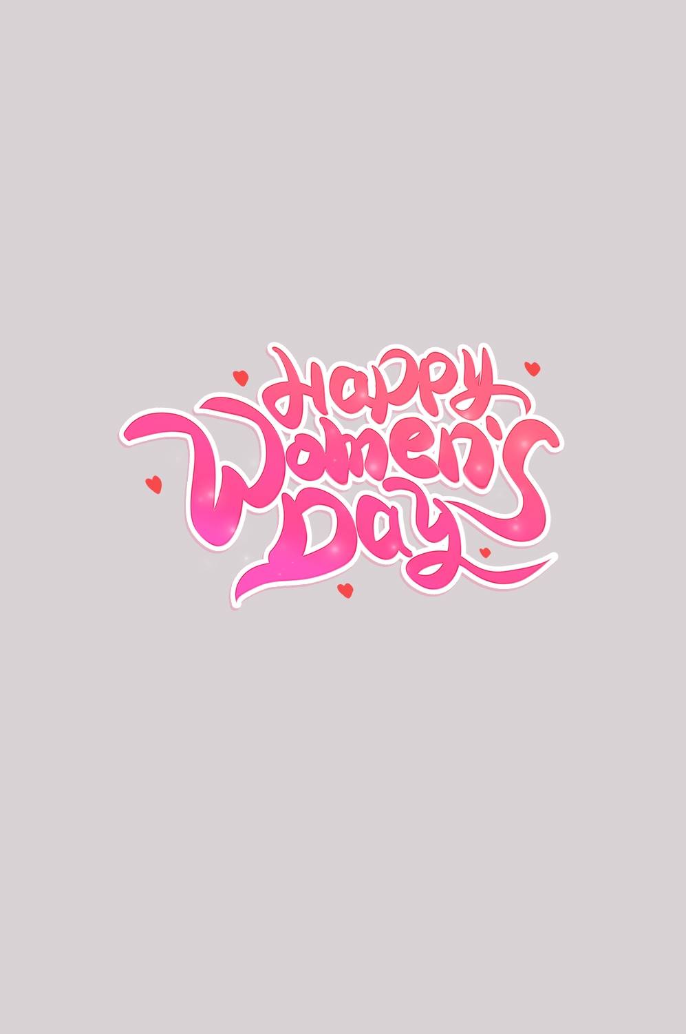 三八女神节38妇女节艺术字体透明背景免抠素材16