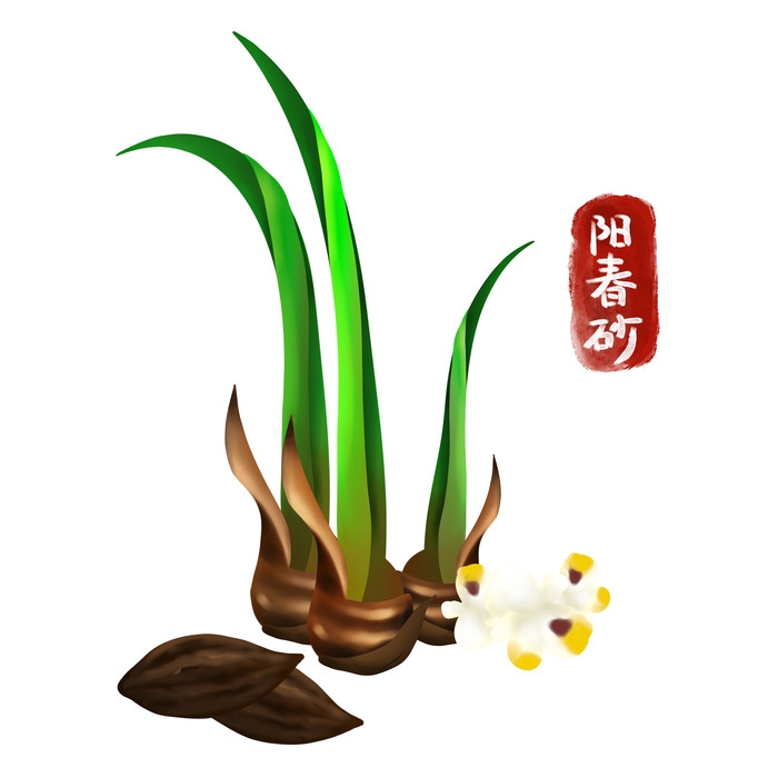 手绘百草植物免抠元素素材79