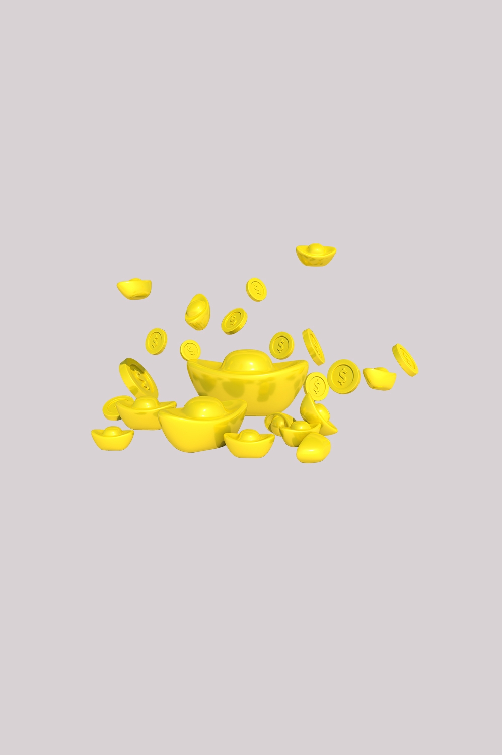 金元宝免抠素材插画元素116