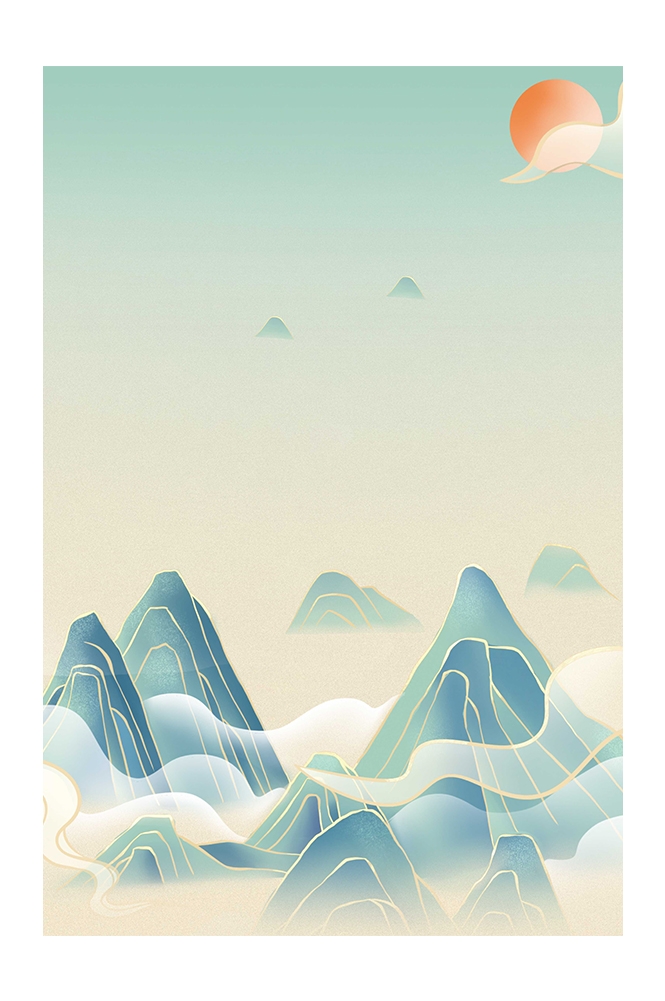 国潮风插画背景素材114