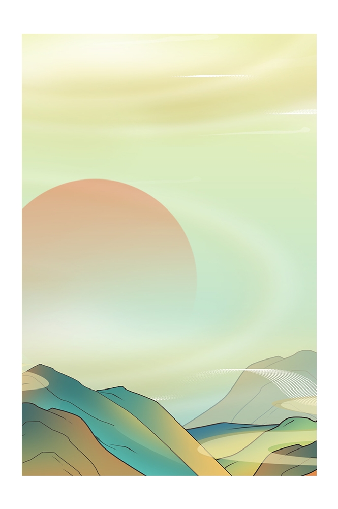 国潮风插画背景素材60