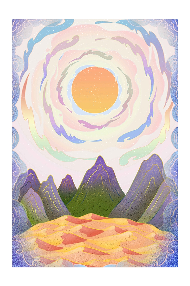 国潮风插画背景素材45