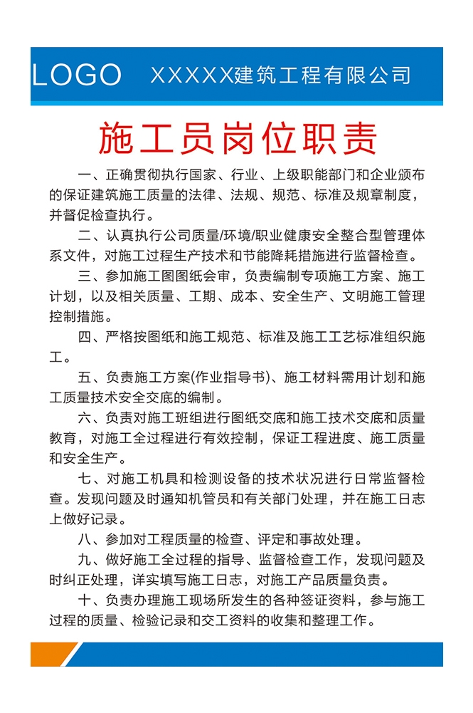 工地安全工地职责知识漫画素材CDR10