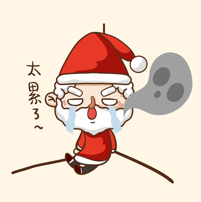 卡通手绘圣诞老人造型免抠元素140