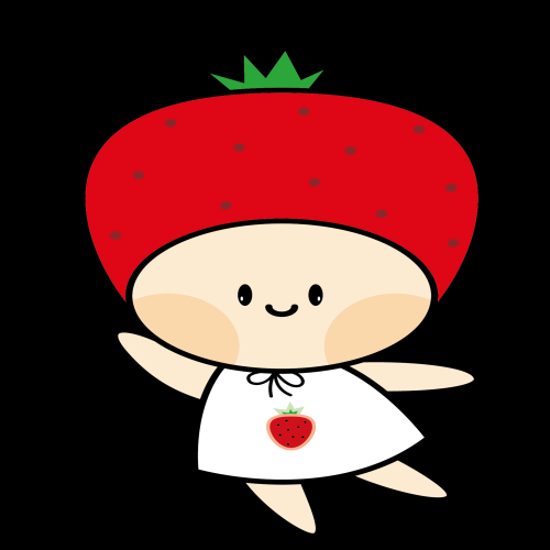 卡通草莓拟人化标签素材插图免抠元素28