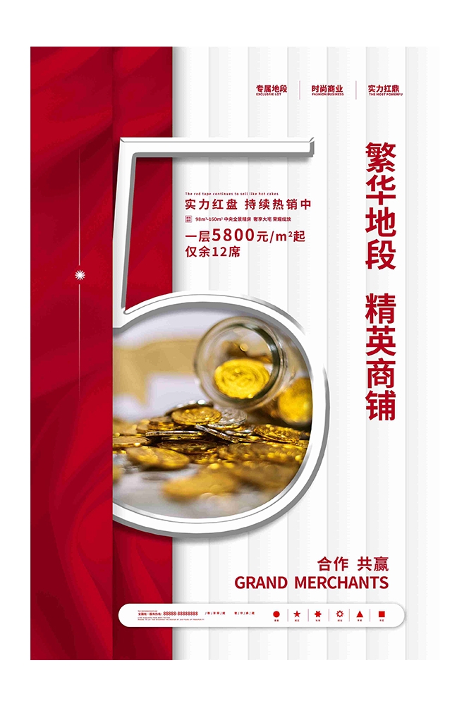 品牌招商加盟合伙人店铺招租海报展板34