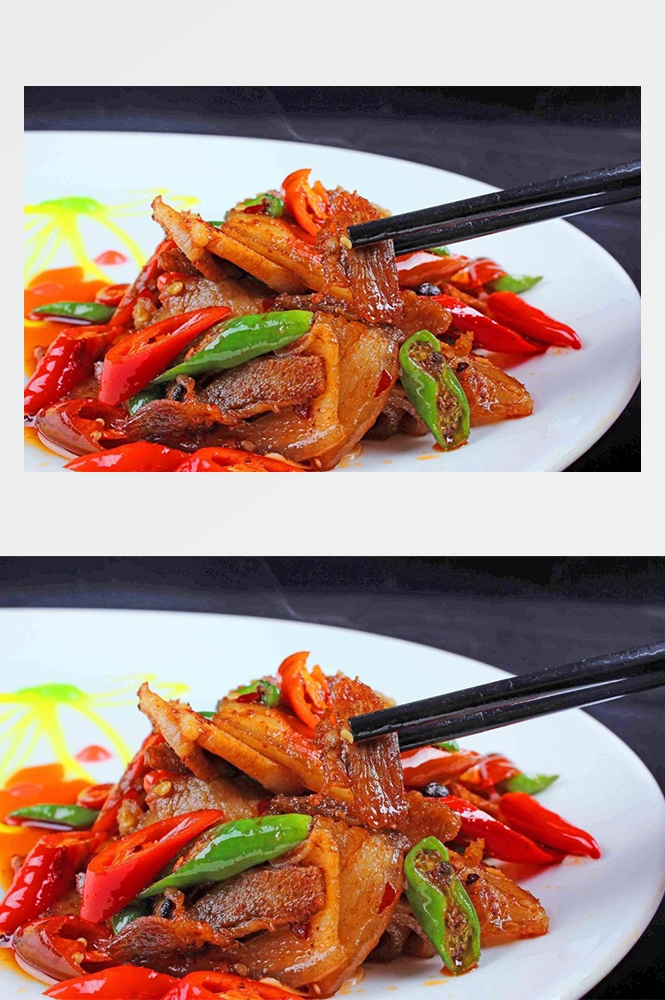 高清美食菜品菜谱回锅肉摄影美工设计喷绘打印合成素材